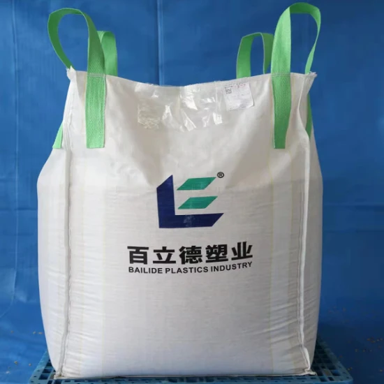 1250 kg Baffle Super Bag Sling 1,5 Tonnen Sack Jumbo Bag UV-beschichteter FIBC Big 2000 kg Tragetasche Super Sack Q Bulk Bag für chemischen Sand Zement Brennholzsack