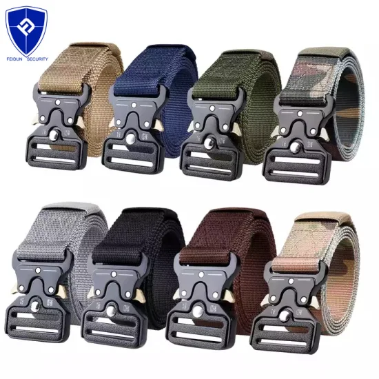 Duty Stoff Nylon Taktische Gürtel Sicherheit PP Custom Canvas Gürtel Outdoor Weben Gurtband S Externe Gürtel